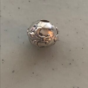 Thomas Sabo - Silver Charm Bead with Fleur-de-Lis Design